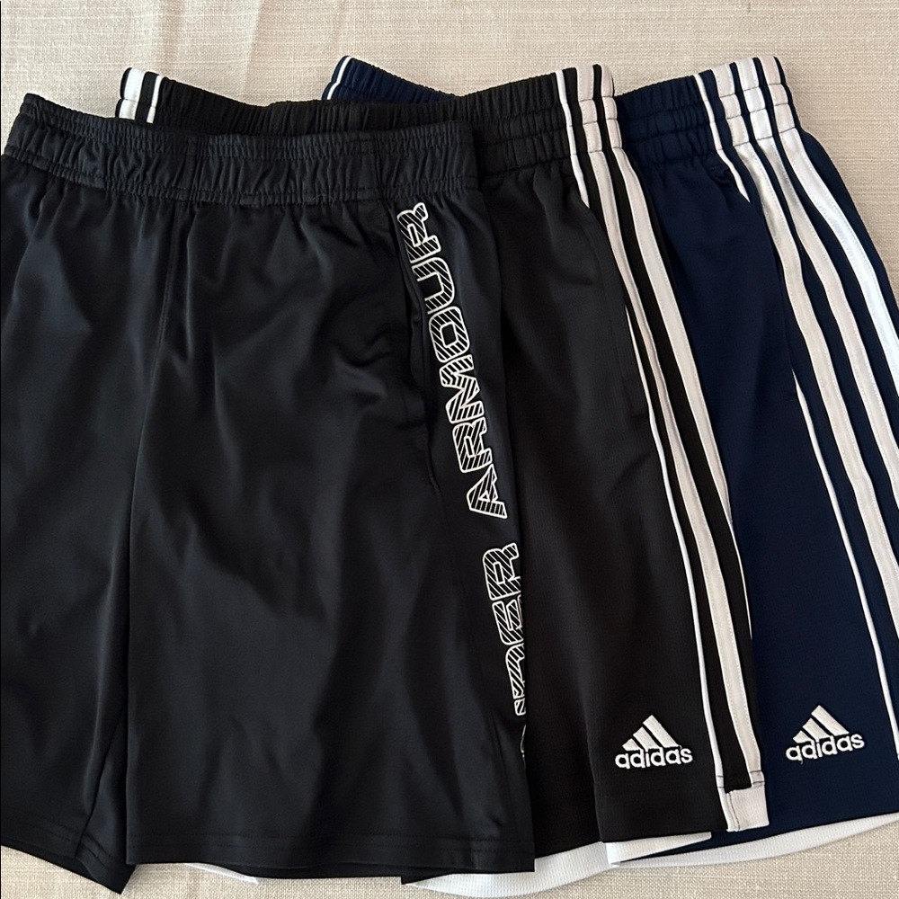 Adidas and Under Armour Athletic Shorts Set